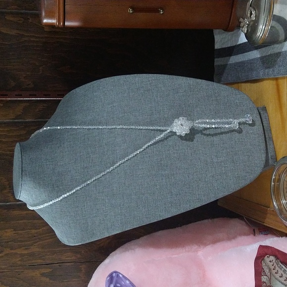 Tassel Pendant Crystal Bead Long Necklace - Picture 16 of 16